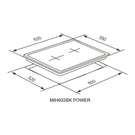 Варочная панель индукционная MEFERI MIH602BK POWER Варочная панель индукционная MEFERI MIH602BK POWER