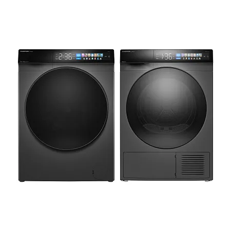 Комплект из стиральной и сушильной машин серый MEFERI MS10GR87 COMFORT