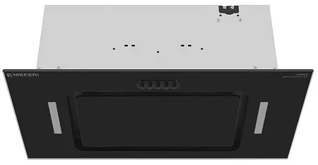 Вытяжка кухонная MEFERI INBOX60BK MATT GLASS ULTRA, 60 см, встраиваемая, черная, матовое стекло, производительность 900 м3/ч, 3 скорости, низкий уровень шума, режимы отвод и рециркуляция, гарантия 3 года Вытяжка кухонная MEFERI INBOX60BK MATT GLASS ULTRA, 60 см, встраиваемая, черная, матовое стекло, производительность 900 м3/ч, 3 скорости, низкий уровень шума, режимы отвод и рециркуляция, гарантия 3 года