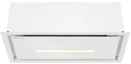 Вытяжка кухонная MEFERI SMARTBOX60WH GLASS COMFORT, 60 см, встраиваемая, белая, стекло, производительность 950 м3/ч, 3 скорости, низкий уровень шума, режимы отвод и рециркуляция, гарантия 3 года Вытяжка кухонная MEFERI SMARTBOX60WH GLASS COMFORT, 60 см, встраиваемая, белая, стекло, производительность 950 м3/ч, 3 скорости, низкий уровень шума, режимы отвод и рециркуляция, гарантия 3 года