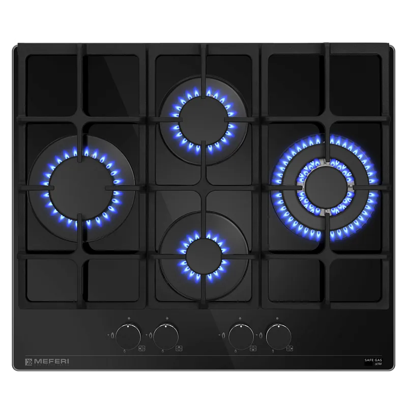 Варочная панель газовая MEFERI MGH604BK GLASS ULTRA - изображение varochnaya_panel_gazovaya_mgh604bk_glass_ultra  