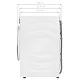 Стиральная машина с сушкой 2 в 1, инвертором и паром MEFERI MFWD1071216WH COMFORT PLUS (модификация 2026 года) отдельностоящая белая, с прямым приводом, загрузка 10 кг стирка, 7 кг сушка