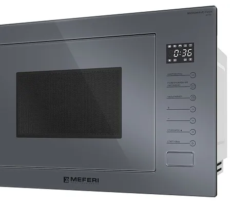 Микроволновая печь встраиваемая MEFERI MMO6025GR ULTRA Микроволновая печь встраиваемая MEFERI MMO6025GR ULTRA