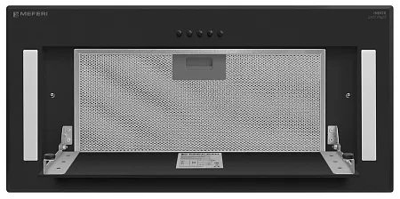 Вытяжка кухонная MEFERI INBOX60BK GLASS POWER, 60 см, встраиваемая, черная, стекло, производительность 900 м3/ч, 3 скорости, низкий уровень шума, режимы отвод и рециркуляция, гарантия 3 года Вытяжка кухонная MEFERI INBOX60BK GLASS POWER, 60 см, встраиваемая, черная, стекло, производительность 900 м3/ч, 3 скорости, низкий уровень шума, режимы отвод и рециркуляция, гарантия 3 года