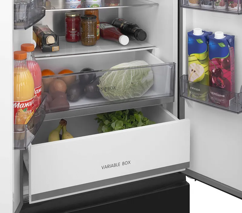 Холодильник отдельностоящий с инвертором MEFERI MFR70BK TOTAL NO FROST FRENCH DOOR ULTRA