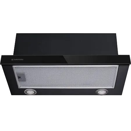Вытяжка телескопическая кухонная MEFERI SLIDEBOX60BK GLASS ULTRA, 60 см, черная, стекло, производительность 850 м3/ч, 2 скорости, низкий уровень шума, режимы отвод и рециркуляция, гарантия 3 года Вытяжка телескопическая кухонная MEFERI SLIDEBOX60BK GLASS ULTRA, 60 см, черная, стекло, производительность 850 м3/ч, 2 скорости, низкий уровень шума, режимы отвод и рециркуляция, гарантия 3 года