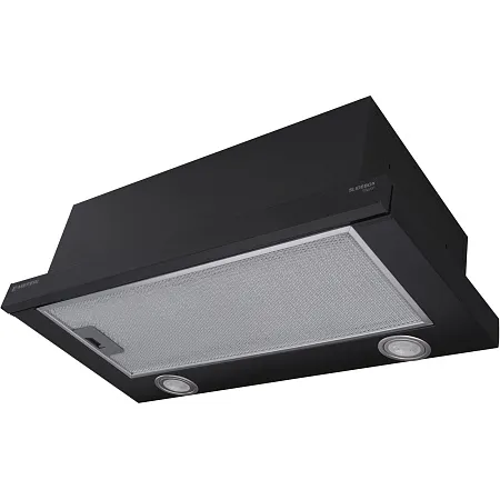 Вытяжка телескопическая кухонная MEFERI SLIDEBOX60BK POWER, 60 см, черная, производительность 850 м3/ч, 2 скорости, низкий уровень шума, режимы отвод и рециркуляция, гарантия 3 года Вытяжка телескопическая кухонная MEFERI SLIDEBOX60BK POWER, 60 см, черная, производительность 850 м3/ч, 2 скорости, низкий уровень шума, режимы отвод и рециркуляция, гарантия 3 года
