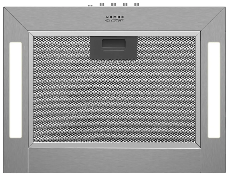 Вытяжка кухонная кубическая островная MEFERI ROOMBOX40IX ISLA COMFORT