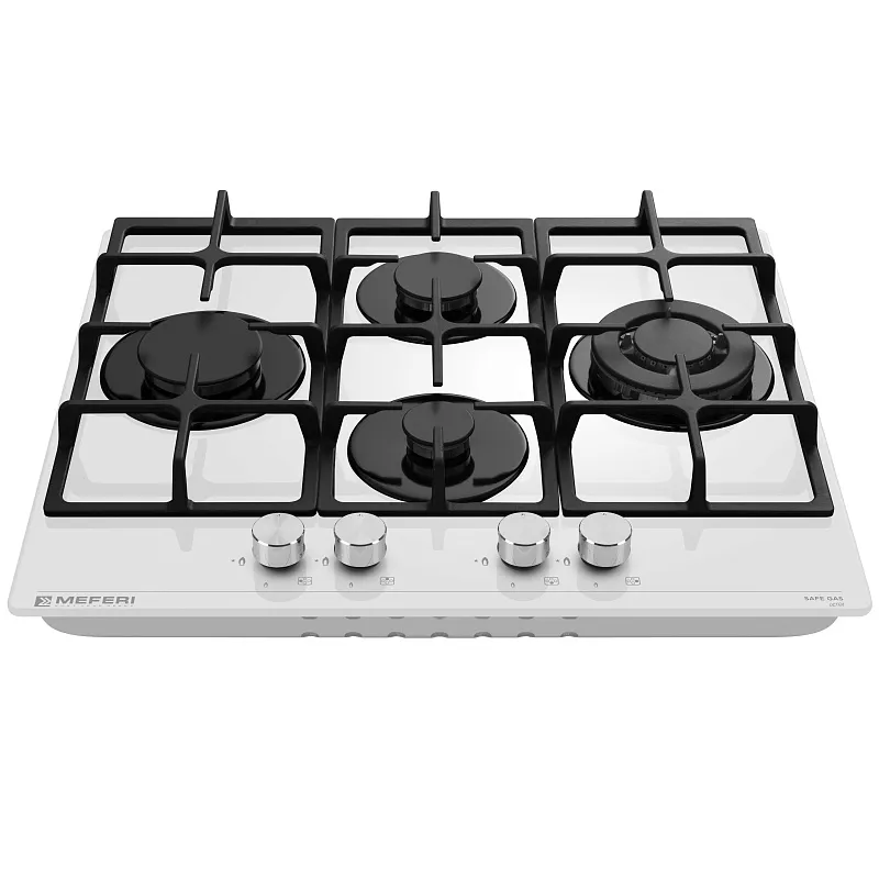 Варочная панель газовая MEFERI MGH604WH GLASS ULTRA