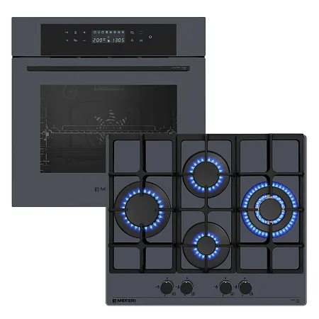 Комплект встраиваемой техники MEFERI 60см серый MS60GR25