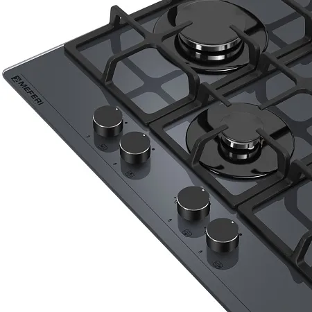 Варочная панель газовая MEFERI MGH604GR GLASS ULTRA Варочная панель газовая MEFERI MGH604GR GLASS ULTRA