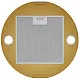 Вытяжка кухонная цилиндрическая островная MEFERI TUBE40GOLD ISLA COMFORT PLUS, 40 см, золотая, производительность 1200 м3/ч, 5 скоростей, режимы отвод и рециркуляция, сенсорное управление, гарантия 3 года