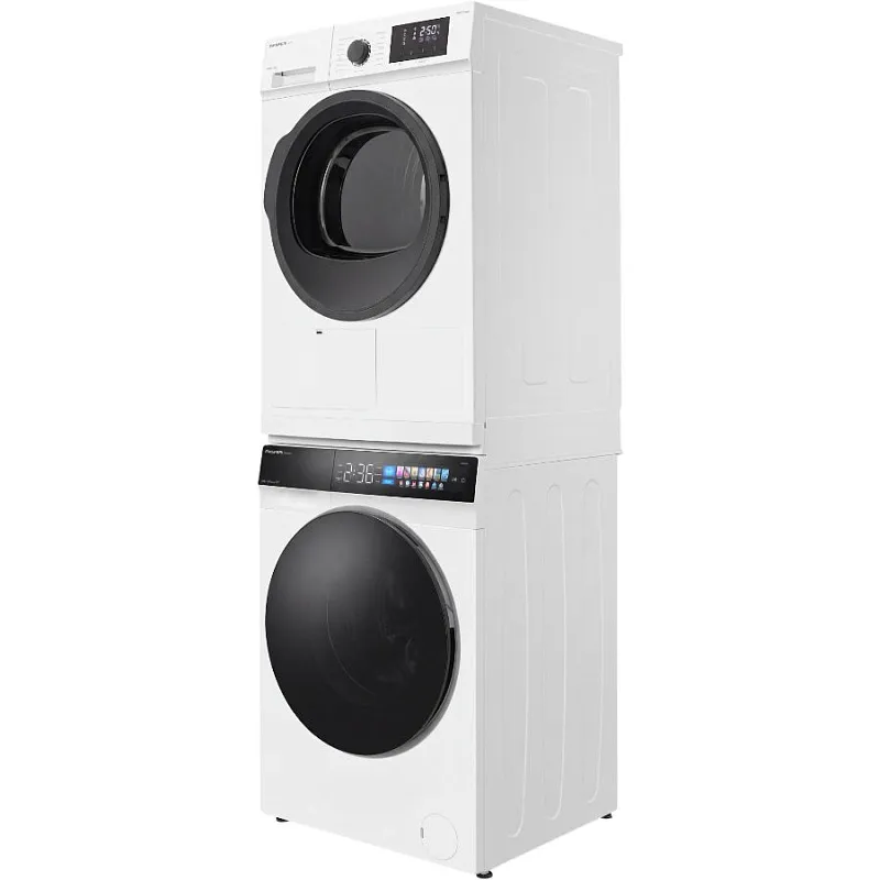 Колонна из стиральной и сушильной машин белая MEFERI MS10WH83 COMFORT