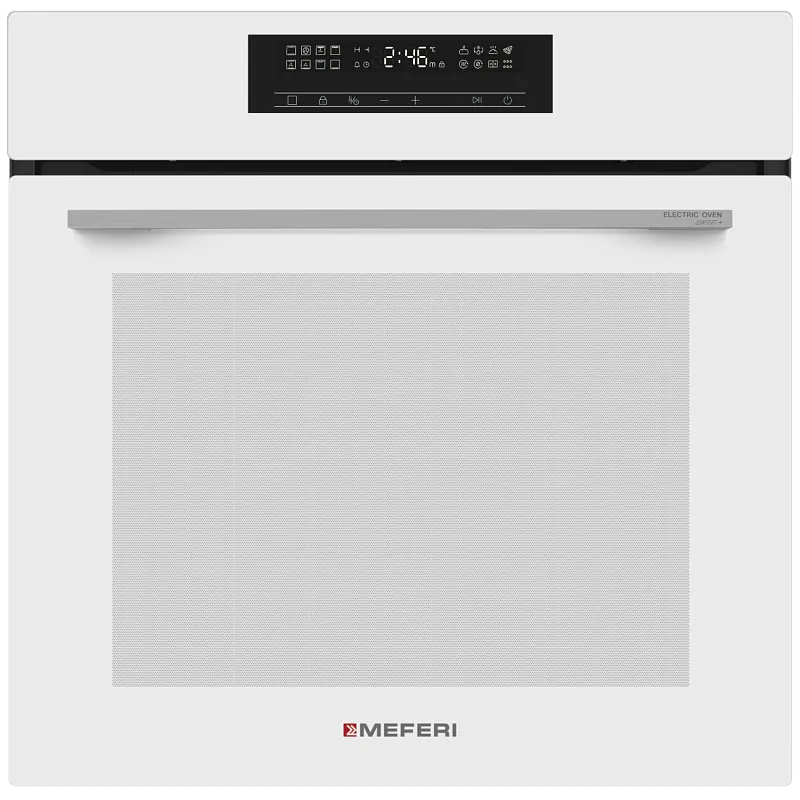 Фото dukhovoy_shkaf_elektricheskiy_meo6016wh_comfort_plus на сайте meferi-home.ru Духовой шкаф электрический MEFERI MEO6016WH COMFORT PLUS - изображение dukhovoy_shkaf_elektricheskiy_meo6016wh_comfort_plus