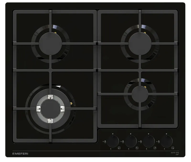 Варочная панель газовая MEFERI MGH604BK LIGHT - изображение varochnaya_panel_gazovaya_mgh604bk_light  
