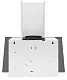 Вытяжка кухонная MEFERI AIRBOX60WH COMFORT, 60 см, наклонная, белая, стекло, производительность 950 м3/ч, 3 скорости, низкий уровень шума, режимы отвод и рециркуляция, гарантия 3 года