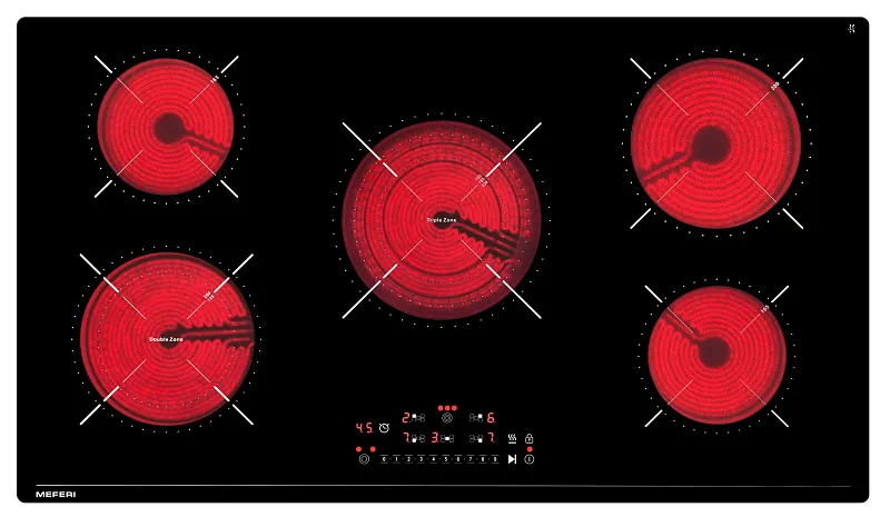 Варочная панель электрическая MEFERI MEH905BK ULTRA - изображение varochnaya_panel_elektricheskaya_meh905bk_ultra  
