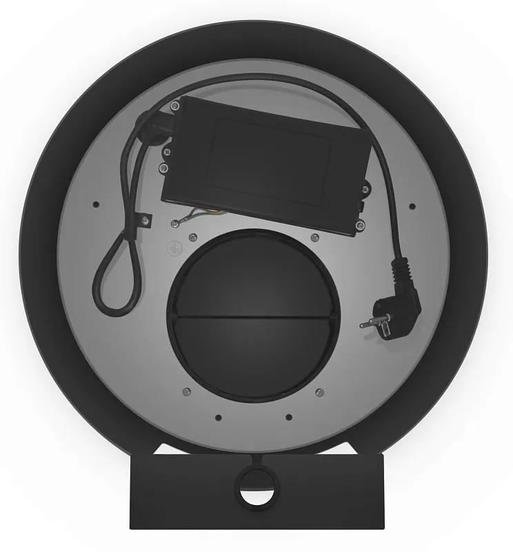 Вытяжка кухонная цилиндрическая настенная MEFERI TUBE35BK COMFORT, 35 см, черная, производительность 1200 м3/ч, 3 скорости, низкий уровень шума, режимы отвод и рециркуляция, гарантия 3 года