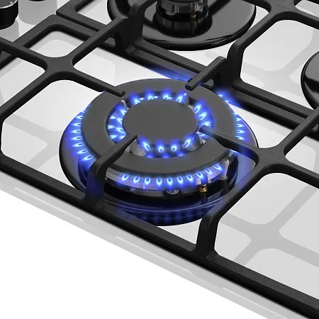 Варочная панель газовая MEFERI MGH604WH GLASS ULTRA Варочная панель газовая MEFERI MGH604WH GLASS ULTRA