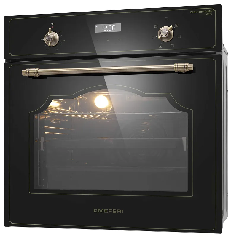 Комплект встраиваемой техники MEFERI 60см черный MS60BK77