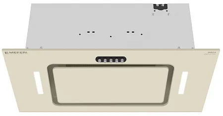 Вытяжка кухонная MEFERI INBOX60BG GLASS ULTRA, 60 см, встраиваемая, бежевая, стекло, производительность 900 м3/ч, 3 скорости, низкий уровень шума, режимы отвод и рециркуляция, гарантия 3 года Вытяжка кухонная MEFERI INBOX60BG GLASS ULTRA, 60 см, встраиваемая, бежевая, стекло, производительность 900 м3/ч, 3 скорости, низкий уровень шума, режимы отвод и рециркуляция, гарантия 3 года