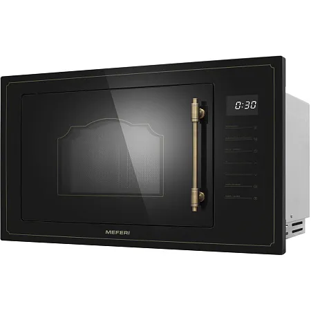 Микроволновая печь встраиваемая MEFERI MMO6025BK RETRO Микроволновая печь встраиваемая MEFERI MMO6025BK RETRO