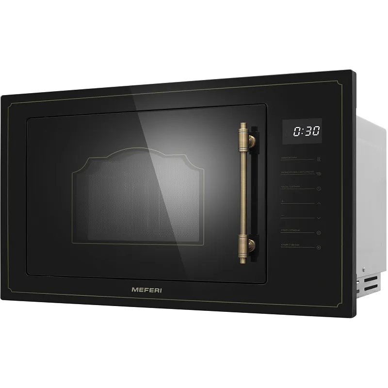 Микроволновая печь встраиваемая MEFERI MMO6025BK RETRO