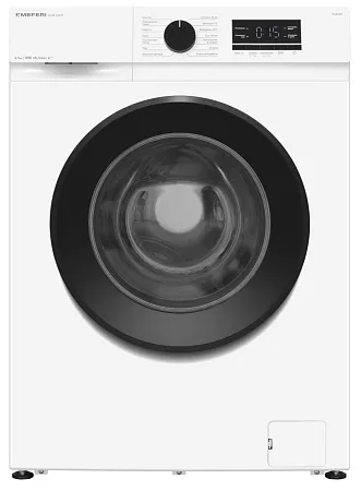 Стиральная машина с инвертором и паром узкая MEFERI MFW061014WH SLIM LIGHT отдельностоящая белая, глубина 34 см, загрузка 6,5 кг