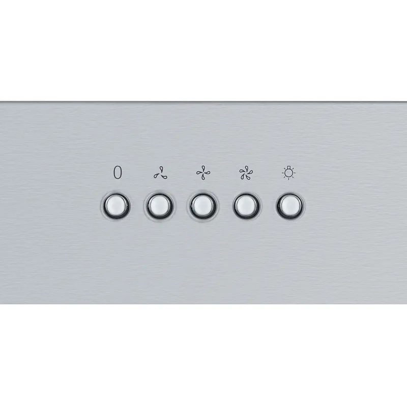 Вытяжка кухонная MEFERI INBOX60IX POWER, 60 см, встраиваемая, серая, производительность 900 м3/ч, 3 скорости, низкий уровень шума, режимы отвод и рециркуляция, гарантия 3 года