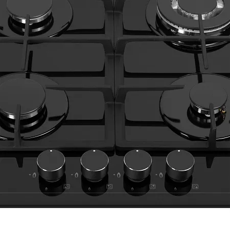 Варочная панель газовая MEFERI MGH604BK GLASS POWER Варочная панель газовая MEFERI MGH604BK GLASS POWER