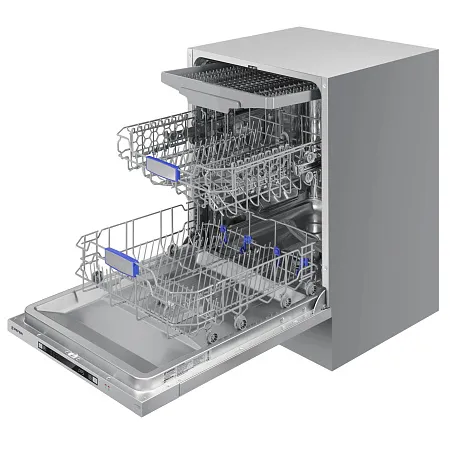 Посудомоечная машина встраиваемая MEFERI MDW6073 ULTRA, 60 см, напольная, 14 комплектов посуды, 7 программ, 3 корзины, луч на полу, внутренняя подсветка, половинная загрузка Посудомоечная машина встраиваемая MEFERI MDW6073 ULTRA, 60 см, напольная, 14 комплектов посуды, 7 программ, 3 корзины, луч на полу, внутренняя подсветка, половинная загрузка