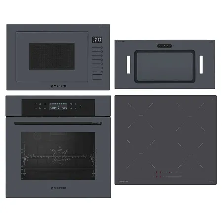 Комплект встраиваемой техники MEFERI 60см серый MS60GR43