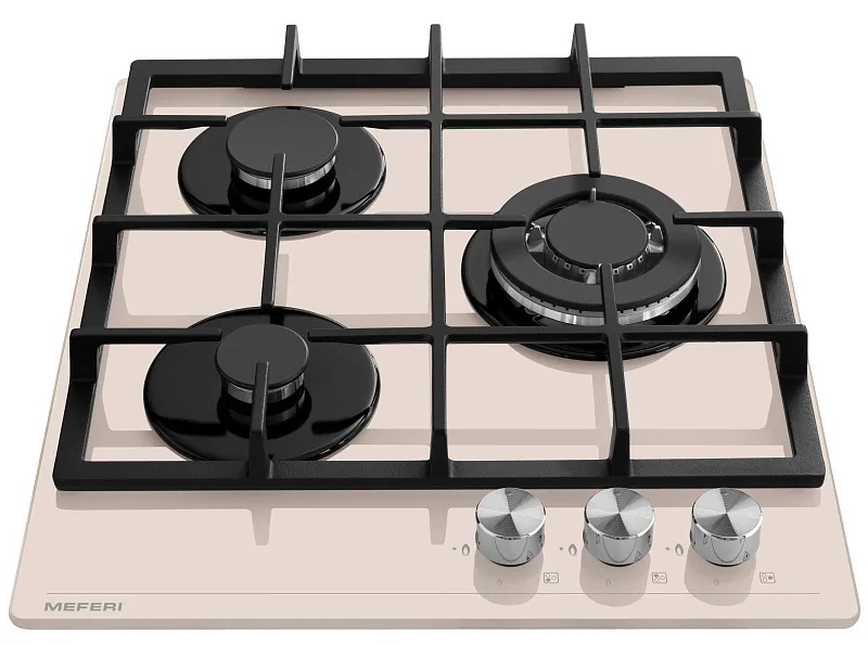 Варочная панель газовая MEFERI MGH453BG GLASS POWER
