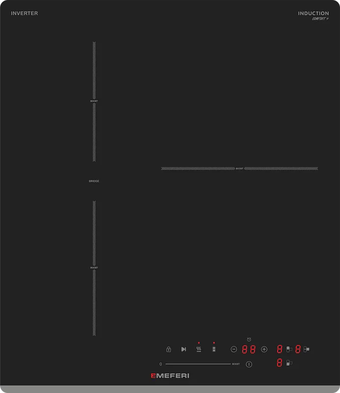 Варочная панель индукционная с инвертором MEFERI MIH453BK COMFORT PLUS - изображение varochnaya_panel_induktsionnaya_s_invertorom_mih453bk_comfort_plus  