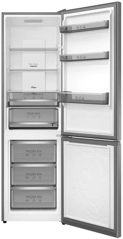 Холодильник отдельностоящий с инвертором MEFERI MFR185IX TOTAL NO FROST COMBI ULTRA