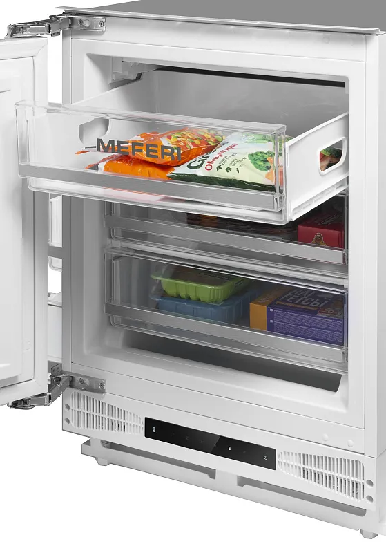 Морозильная камера MEFERI MBF82 LOW FROST LIGHT, встраиваемая под столешницу