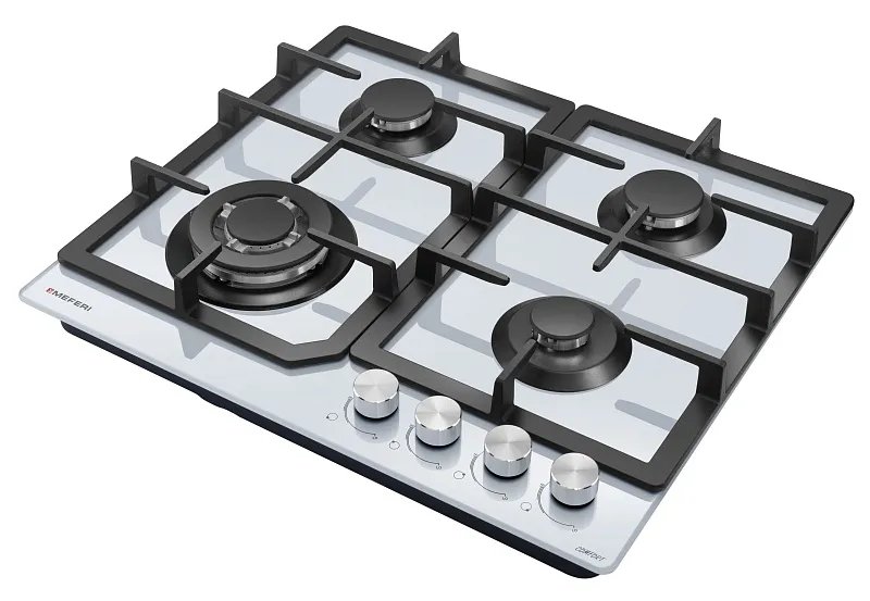 Варочная панель газовая MEFERI MGH604WH GLASS COMFORT