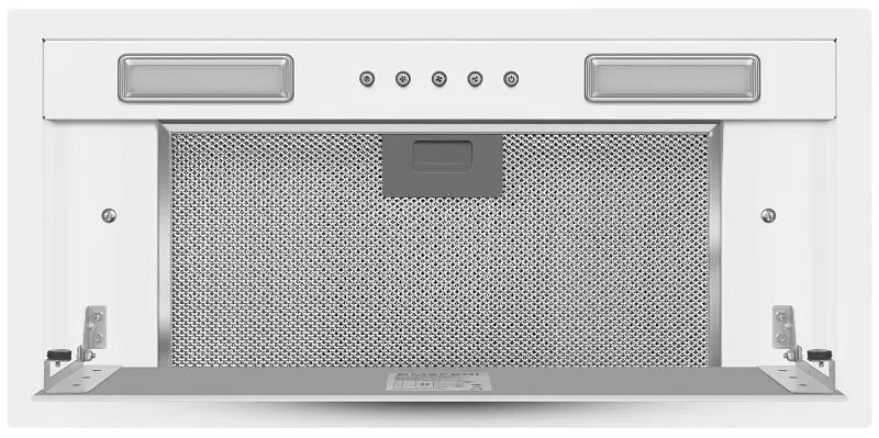 Вытяжка кухонная MEFERI INBOX60WH COMFORT PLUS, 60 см, встраиваемая, белая, производительность 1200 м3/ч, 3 скорости, низкий уровень шума, режимы отвод и рециркуляция, гарантия 3 года