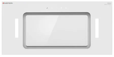 Вытяжка кухонная MEFERI INBOX60WH GLASS COMFORT, 60 см, встраиваемая, белая, стекло, производительность 950 м3/ч, 3 скорости, низкий уровень шума, режимы отвод и рециркуляция, пульт дистанционного управления, гарантия 3 года Вытяжка кухонная MEFERI INBOX60WH GLASS COMFORT, 60 см, встраиваемая, белая, стекло, производительность 950 м3/ч, 3 скорости, низкий уровень шума, режимы отвод и рециркуляция, пульт дистанционного управления, гарантия 3 года