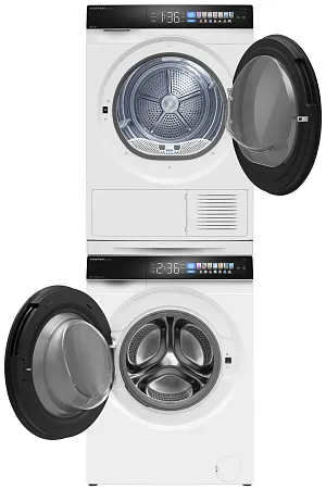 Колонна из стиральной и сушильной машин белая MEFERI MS10WH82 COMFORT Колонна из стиральной и сушильной машин белая MEFERI MS10WH82 COMFORT