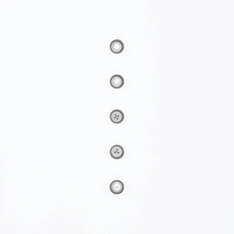 Вытяжка кухонная цилиндрическая пристенная MEFERI TUBE35WH ULTRA, 40 см, белая, производительность 1200 м3/ч, 3 скорости, низкий уровень шума, режимы отвод и рециркуляция, гарантия 3 года