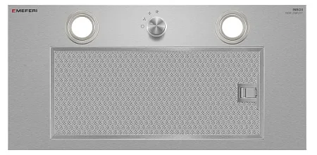 Вытяжка кухонная MEFERI INBOX60IX PUSH COMFORT, 60 см, встраиваемая, серая, производительность 950 м3/ч, 3 скорости, с утапливаемым переключателем, низкий уровень шума, режимы отвод и рециркуляция, гарантия 3 года Вытяжка кухонная MEFERI INBOX60IX PUSH COMFORT, 60 см, встраиваемая, серая, производительность 950 м3/ч, 3 скорости, с утапливаемым переключателем, низкий уровень шума, режимы отвод и рециркуляция, гарантия 3 года