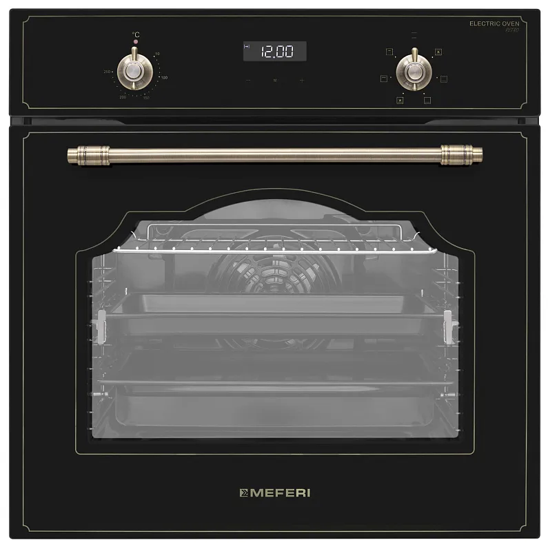 Комплект встраиваемой техники MEFERI 60см черный MS60BK77