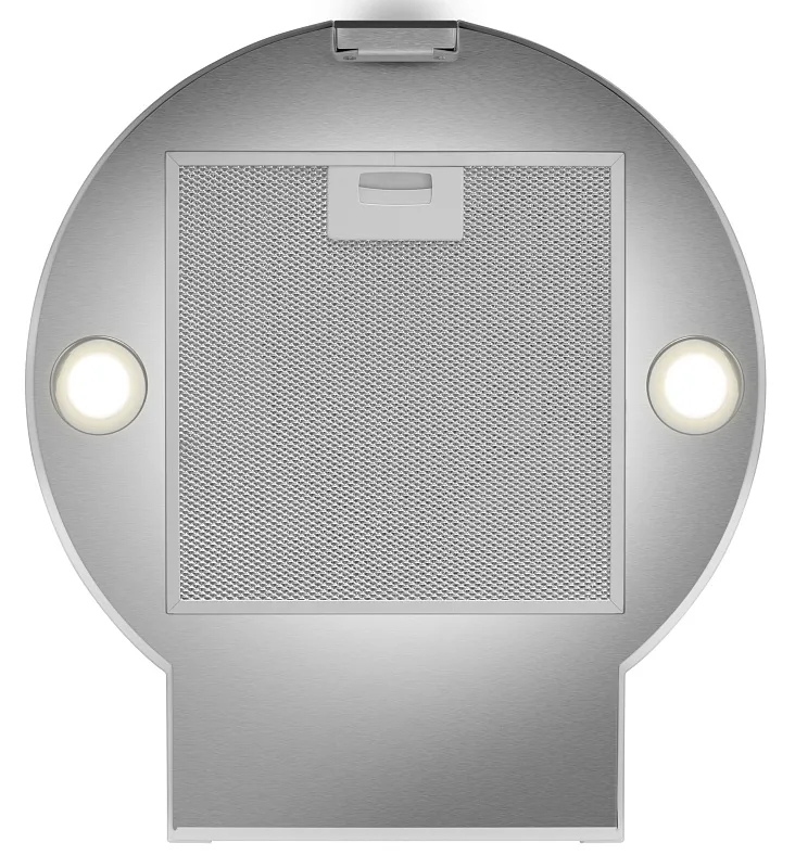 Вытяжка кухонная цилиндрическая настенная MEFERI TUBE40IX COMFORT PLUS, 40 см, серая, производительность 1200 м3/ч, 5 скоростей, низкий уровень шума, режимы отвод и рециркуляция, сенсорное управление, гарантия 3 года