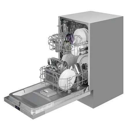 Посудомоечная машина узкая встраиваемая MEFERI MDW4562 LIGHT, 45 см, 9 комплектов посуды, 6 программ, 2 корзины, половинная загрузка, отсрочка, таймер, защита от протечек Посудомоечная машина узкая встраиваемая MEFERI MDW4562 LIGHT, 45 см, 9 комплектов посуды, 6 программ, 2 корзины, половинная загрузка, отсрочка, таймер, защита от протечек