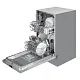 Посудомоечная машина узкая встраиваемая MEFERI MDW4562 LIGHT, 45 см, 9 комплектов посуды, 6 программ, 2 корзины, половинная загрузка, отсрочка, таймер, защита от протечек Посудомоечная машина узкая встраиваемая MEFERI MDW4562 LIGHT, 45 см, 9 комплектов посуды, 6 программ, 2 корзины, половинная загрузка, отсрочка, таймер, защита от протечек