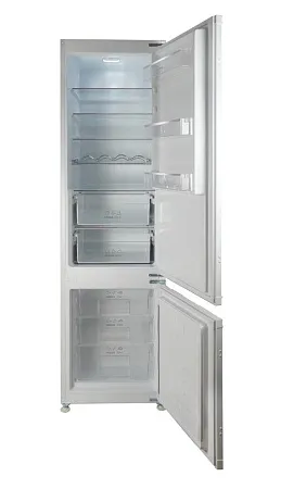 Холодильник встраиваемый MEFERI MBR193 LOW FROST LIGHT (модификация 2026 года), двухкамерный, двухдверный, перенавешиваемые двери, с зоной свежести