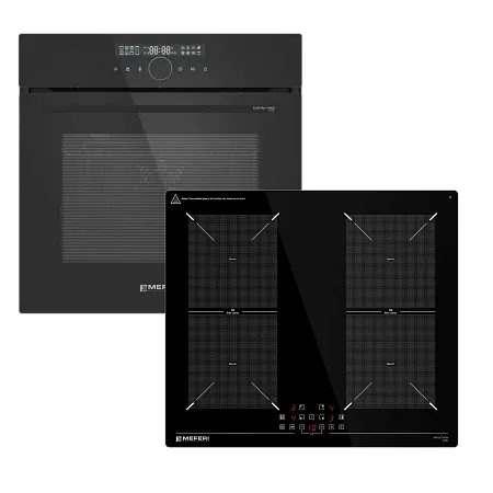 Комплект встраиваемой техники 60см черный MEFERI MS60BK43