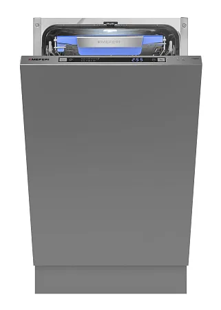 Посудомоечная машина узкая встраиваемая MEFERI MDW4573 COMFORT, 45 см, 10 комплектов посуды, с автооткрыванием, с аквастопом, луч на полу, внутренняя подсветка,отсрочка, таймер Посудомоечная машина узкая встраиваемая MEFERI MDW4573 COMFORT, 45 см, 10 комплектов посуды, с автооткрыванием, с аквастопом, луч на полу, внутренняя подсветка,отсрочка, таймер