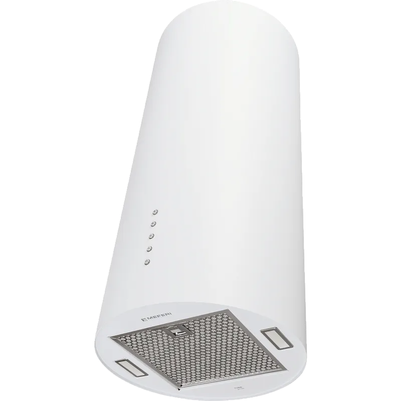 Вытяжка кухонная цилиндрическая пристенная MEFERI TUBE35WH ULTRA, 40 см, белая, производительность 1200 м3/ч, 3 скорости, низкий уровень шума, режимы отвод и рециркуляция, гарантия 3 года - изображение vytyazhka_tsilindricheskaya_pristennaya_tube35wh_ultra  